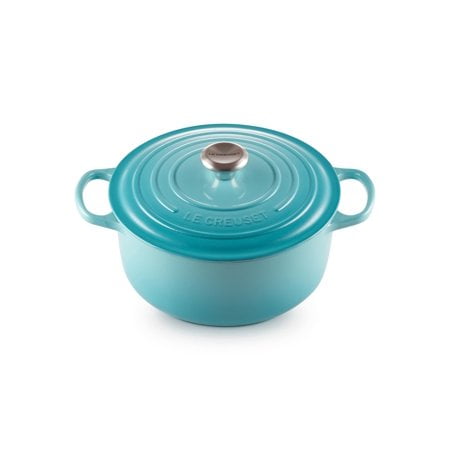 Le Creuset Signature Enameled Cast Iron Round Dutch Oven 5.5qt. Caribbean