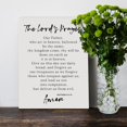 thumbnail image 4 of Inspirational Modern Minimalist Bible Verse Wall Art Decor, The Lord''s Prayer Scripture Wall Decor, Christian Framed Canvas Poster Print 12 x 15 inch Decoration Painting for Home Office, 4 of 5