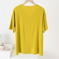 thumbnail image 4 of GERsome Womens Solid Color Short Sleeve T Shirts Soft V Neck Shirts for Women Summer Loose Fit Lightweight Basic Tee Tops L-XXL, 4 of 5
