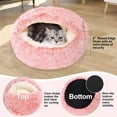 thumbnail image 5 of Calming Dog Beds & Cat Cave Bed with Hooded Cover,Removable Washable Round Beds for Small Medium Pets,Anti-Slip Faux Fur Fluffy Coved Bed for Improved Sleep,Fits up to 15/25 lbs(Bean Mush,S), 5 of 14