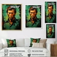 thumbnail image 4 of Designart "Emerald Portrait Of Eastwood" Pop Art Floater Framed Wall Art Prints, 4 of 5