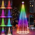 thumbnail image 5 of Brilliant Brand Lighting Smart RGB LED Fairy Light Cone Christmas Tree App Control Effects - 4 Sizes, 5 of 6