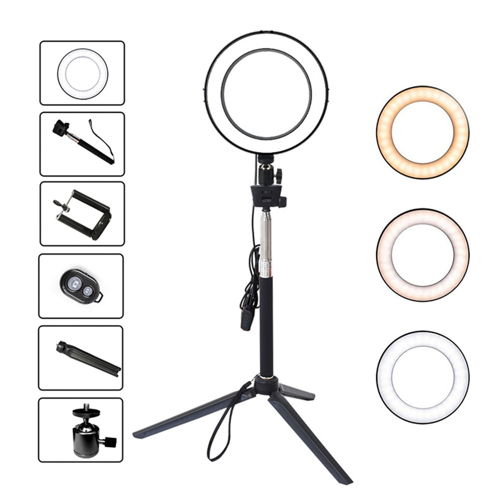 climate Chewing gum Alternative proposal Andoer 20cm/8inch LED Ring Light Live Video Fill Light Photogaphy Lamp  Dimmable 3 Lighting Modes 2900K 6500K USB Powered with Ball - Walmart.com