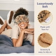 thumbnail image 4 of warmies Heated Eye Mask, Microwaveable Weighted Sleep Mask for Cold and Warm Compress, Leopard, 4 of 5