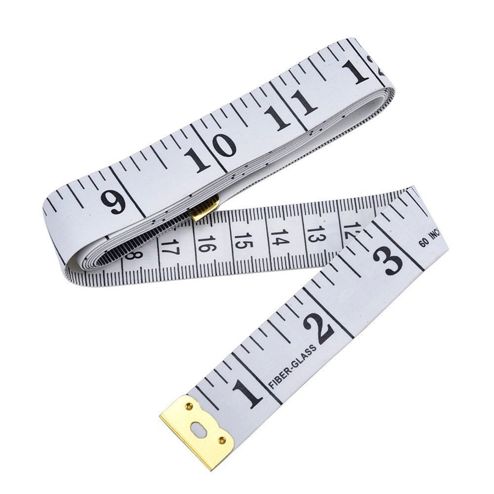 keychain 60in Retractable Ruler Measure Sewing Cloth Dieting Tailor Tape 150c* 