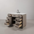 thumbnail image 4 of Water Creation Chestnut 48" Wood Single Bathroom Vanity in Gray/Rubbed Bronze, 4 of 11