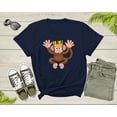 thumbnail image 4 of Fun Monkey Wearing King Crown Cute Animal Cartoon Character T-Shirt Monkey Lover Gift T Shirt for Men Women Kids Boys Girls Graphic Tshirt, 4 of 8