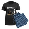 thumbnail image 5 of CafePress - ROTTIE MAMA Women's Dark Pajamas - Women's Short Sleeve Print T-Shirt and Pants Dark Cotton Pajama Set, 5 of 7