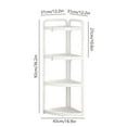 thumbnail image 3 of InsCrazy Bathroom Storage Organization Corner Shower Shelf 4 Tier Shower Organizer 36.2 for Bathroom, 3 of 6