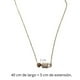 thumbnail image 1 of Collar dorado mujer CYRA con dije de candado y llave, 1 of 3
