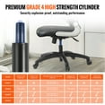 thumbnail image 3 of VEVOR Office Chair Base Replacement, 28", 2500 lbs Static Load, Heavy Duty Universal Computer Desk Chair Stool Base Part with 5 Casters, Gas Cylinder & Seat Plate, Desk Chair Base Replacement, Black, 3 of 9