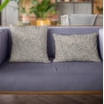 thumbnail image 2 of Plutus Brands Gray Plutus Festive Jacquard Luxury Throw Pillow 20 in x 30in, Double Sided 20" x 30" Queen, 2 of 8