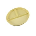 thumbnail image 1 of Divided Plates, 3 Compartment Reusable Lightweight for separated dinnerware baby Dinner Training Kids yellow, 1 of 9