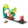thumbnail image 7 of Hot Wheels City Dragon Drive Firefight Track Set & 1:64 Scale Toy Firetruck, Fire Station Theme, 7 of 7