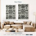 thumbnail image 4 of Elephant Stock African Geometric Abstract Wall Art - Vertical Canvas Wall Art - Living Room Wall Decor - Abstract Canvas - Black And White Decor - 32" x 48", 4 of 8