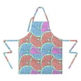 thumbnail image 2 of Pink Blue Lemon Fruit Slices Apron-Garden Aprons for Women with Pockets-Cotton Linen Waterproof Kitchen Cooking Gardening Aprons Adjustable for Kitchen,Cooking,BBQ and Salon 33x27 Inch, 2 of 7