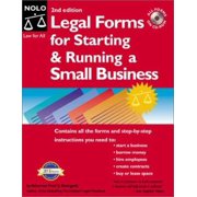 Legal Forms for Starting and Running a Small Business, Used [Paperback]