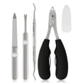 thumbnail image 1 of 4 PCS Toenail Pedicture Treatment Tool Kit, Ingrown Toenail Removal Set with Clippers, File, Lifter, 1 of 4