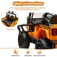 thumbnail image 5 of EastVita 24V Remote Control Electric Ride on Dump Truck for Kids Ride on Toy with Dump Bed, 4WD Power,6 Wheels, 5 of 9