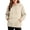 Beige, variant on 1/4 Zip Pullover Women Drawstring Hooded Sweater Tops Long Sleeve Plain Sweatshirt Anorak Jackets with Pocket (S, Red)