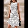 thumbnail image 4 of Vestidos Casuales para Mujer 2025, Minivestidos A Rayas Sin Mangas, Cintura Alta, Corte A. S, 4 of 10