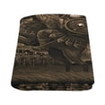 thumbnail image 2 of CADecor Warrior Hero in Armor on a Horse Throw Blanket Bed Sofa Blanket 58x80 inches, 2 of 3