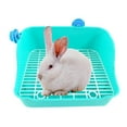 thumbnail image 1 of VONKY Rabbit Toilet Box Tray Small Pet Potty Trainer Guinea Pig Poop Tray Green, 1 of 9