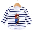 thumbnail image 2 of Camisetas de algodón suave con dibujos animados para niños, camiseta bonita de manga larga de Super Mario para bebés, camisetas para niños y niñas, ropa de jersey para bebés, 2 of 5