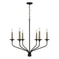 thumbnail image 7 of Capital Lighting 451561MB Wilder 6 Light 32" Wide Taper Candle Style Chandelier - Black, 7 of 7