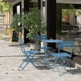 thumbnail image 2 of Yangming Steel Patio Bistro Set, Folding Outdoor Patio Furniture Sets, 3 Piece Patio Set of Foldble Patio Table and Chairs, 2 of 6