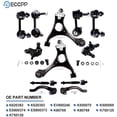 thumbnail image 4 of ECCPP Control Arm Kit 2006-2011 for Honda Civic - Upper Control Arms Inner Tie Rod Ends Lower Ball Joints Outer Tie Rod Ends Front Rear Sway Bar End Links, 4 of 9