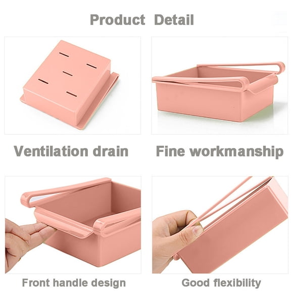 Xihbxyly Estante para Refrigerador, Caja de Almacenamiento Multiusos, Contenedor Compacto para Alimentos, Fácil de Organizar, Optimiza El Espacio Del Refrigerador, Versátil para Usar En Cajón o Refri