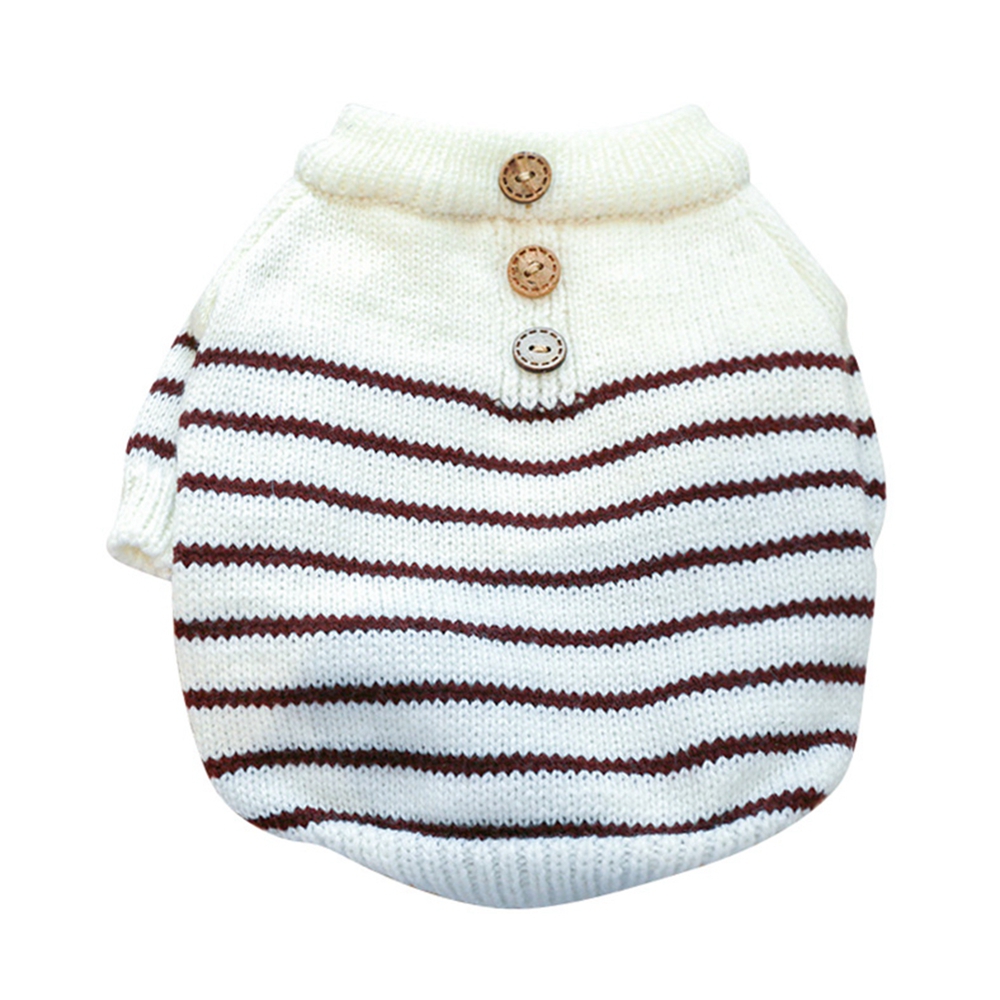 Xmarks Dog Sweater Warm Coat Soft Button Knitted Winter Clothes