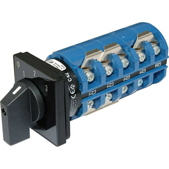 Blue Sea 9077 Switch, AC 240VAC 63A OFF  3 Positions [9077]