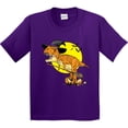 thumbnail image 3 of Inktastic Roaring Tyrannosaurus Rex Witch on Halloween Youth T-Shirt, 3 of 5
