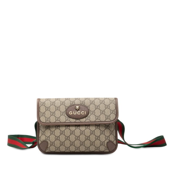 Pre-Owned Gucci GG Supreme Sherry Line Neo-Vintage Body Bag/Shoulder Bag 493930 Beige/Brown...