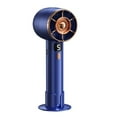 thumbnail image 1 of IDOLCO 3000 mAh Portable Handheld Fan, 5 Wind Speeds USB Personal Fan with Base [Blue], 1 of 7