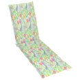 thumbnail image 3 of vidaXL Deck Chair Cushion Leaf Pattern (75+105)x50x4 cm, 3 of 5