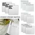 thumbnail image 2 of YUANOU Notes Post-it Amusantes Snarky Fournitures de Bureau Amusantes Accessoire de Bureau Notes Collantes(D), 2 of 7