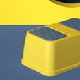 thumbnail image 4 of Toilet Step Stool for Kids,Anti-Slip Sturdy Toddler Two Step Stool, Plastic Non Slip Heavy Duty Rollover Prevention Stools for Toilet Potty Training, Bathroom,Kitchen,Bathroom Sink[Yellow 1 Layer ], 4 of 5