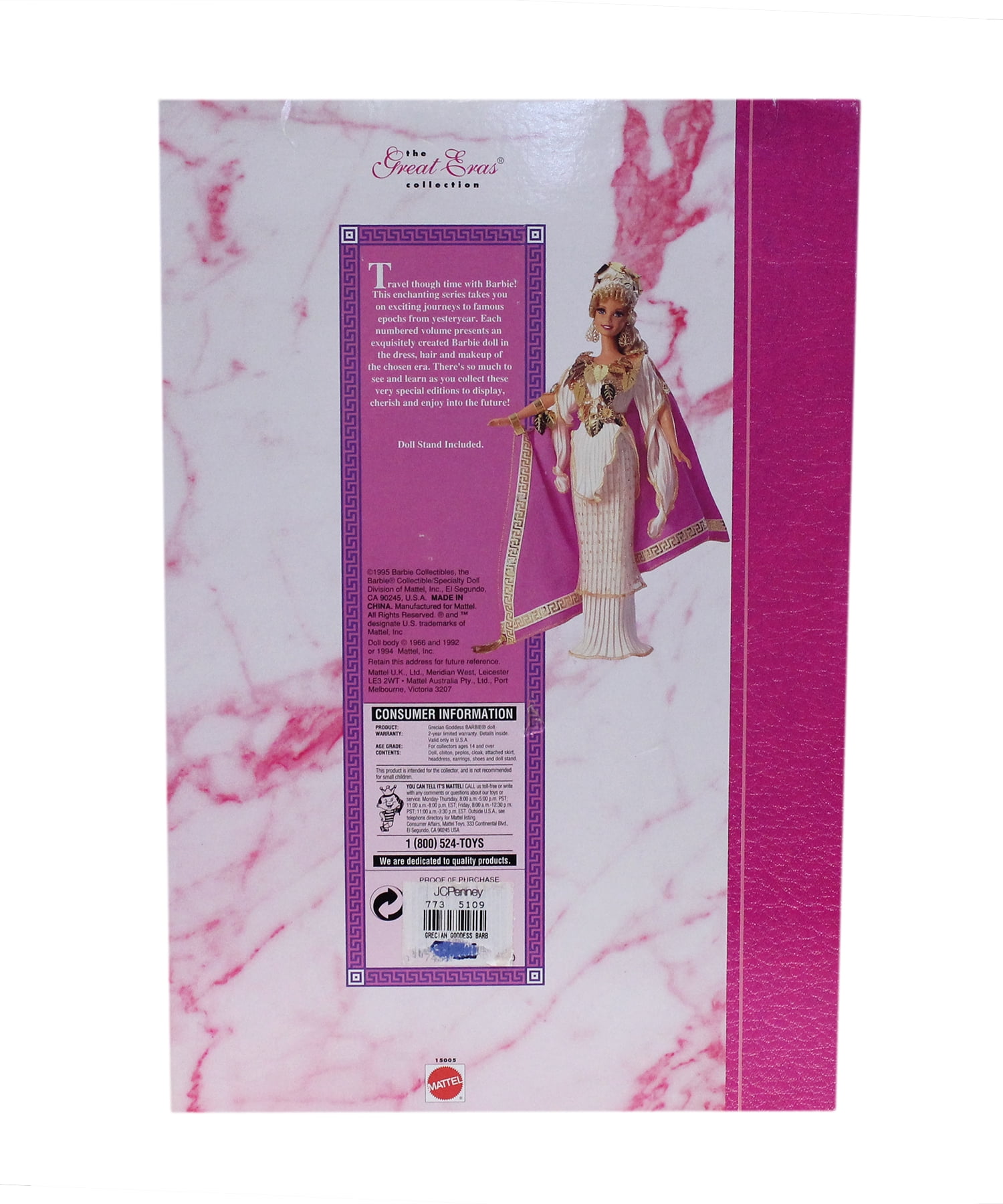 Grecian Goddess Barbie Doll The Great Eras Collection Volume 7 Special Edition