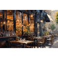 thumbnail image 3 of Street corner cafe - 24"x36" canvas - Print on demand, 3 of 5