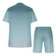 thumbnail image 5 of Mens Pantalones Casuales Cuello Redondo Impresión de Manga Corta Blusa Y Pantalones Cortos Traje, Pantalones de Traje para Hombres, 5 of 5