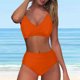 thumbnail image 1 of Traje de baño para mujer, moda para mujer, traje de baño sólido sin mangas, push-up, acolchado, traje de baño, ropa de playa, trajes de baño para mujer, 1 of 6