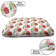 thumbnail image 3 of Geraniums Pet Bed, Spring Colorful Image of Continuous Pastel Toned Flowers on Plain Back, Resistant Pad for Dogs and Cats Cushion with Removable Cover, 24" x 39", White and Multicolor, by Ambesonne, 3 of 4