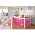 thumbnail image 2 of Pivot Direct PD-750TW-P Twin Size Tent Loft with Slide & Slat-Kits Mattress Ready - White & Pink, 2 of 2