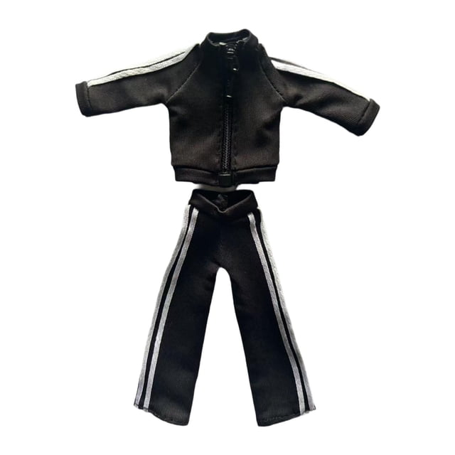 TISHITA 1/12 Figure Clothes Collectible DIY Universal Soft Durability Figure Outfits black