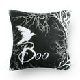 thumbnail image 4 of Halloween Holiday Collection Decorative Throw Pillow, 18" x 18", Crow Boo , 1 Pack, 4 of 4