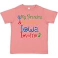 thumbnail image 3 of Inktastic Iowa Grandma Grandpa Loves Me Boys or Girls Toddler T-Shirt, 3 of 5