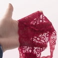thumbnail image 2 of Tanga sexy de encaje de algodón con entrepierna y cintura baja para mujer, 2 of 6
